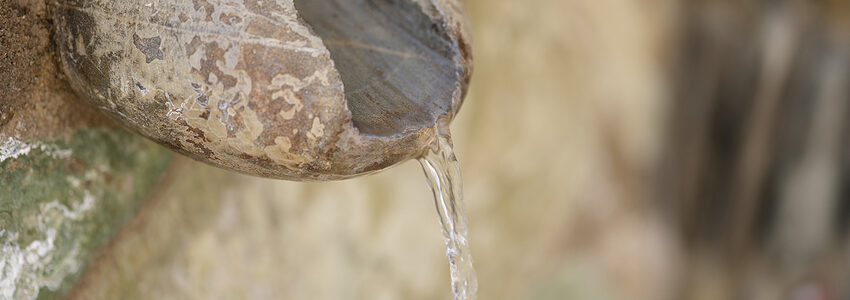 outdoor water feature